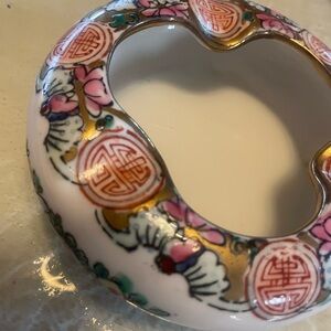 Vintage Chinese Macau Collection- Porcelain Ashtray